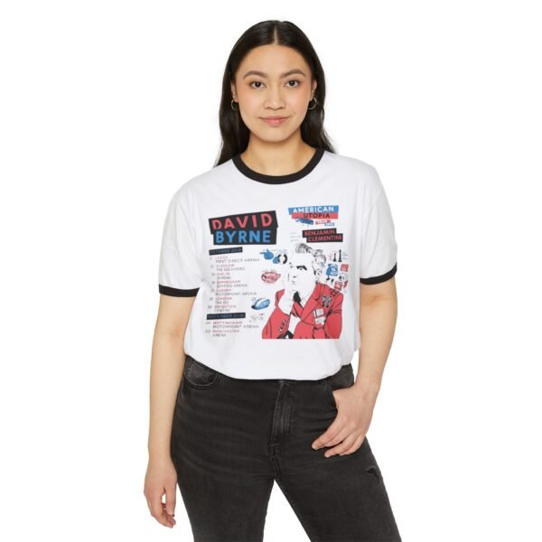 David Byrne Unisex Cotton Ringer T-Shirt - Image 11