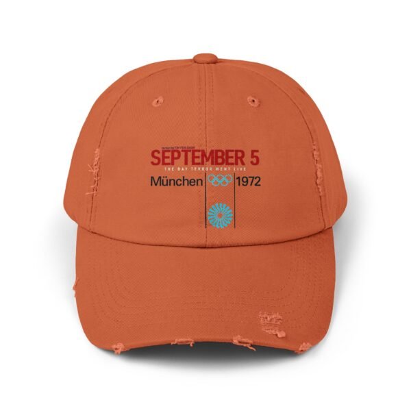 September 5 Unisex Distressed Cap - Image 5