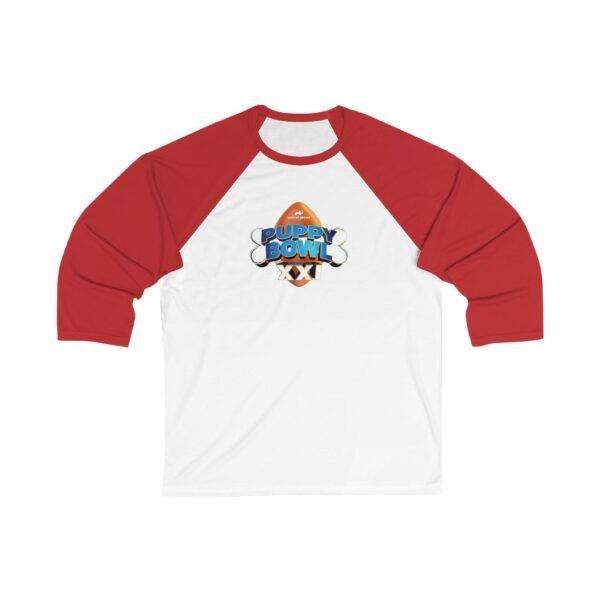 Puppy Bowl Unisex 3/4 Sleeve Baseball Tee - Image 5