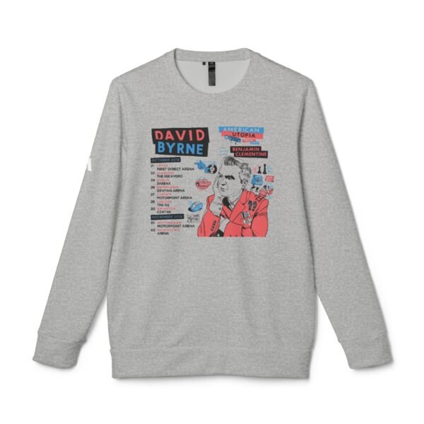 David Byrne Adidas Unisex Fleece Crewneck Sweatshirt - Image 5