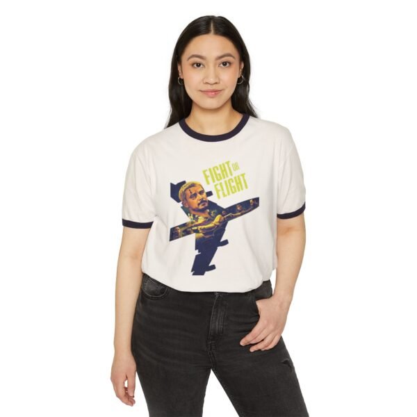 Fight or Flight Unisex Cotton Ringer T-Shirt - Image 3