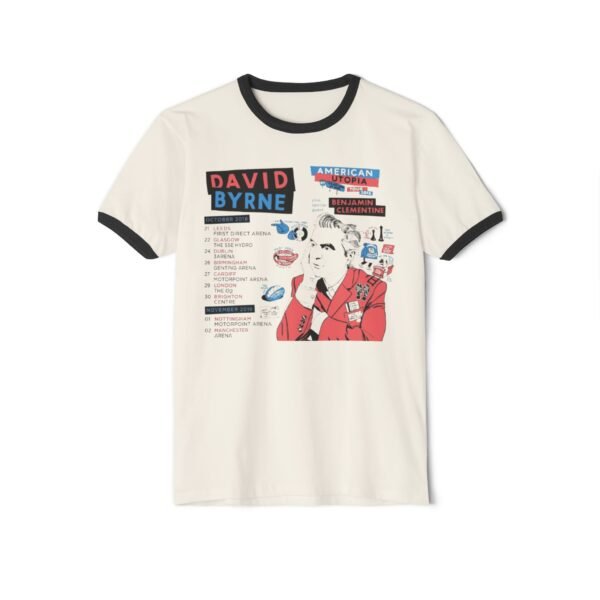 David Byrne Unisex Cotton Ringer T-Shirt - Image 5