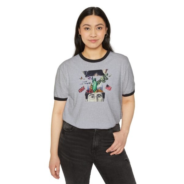 Last Week Tonight with John Oliver Unisex Cotton Ringer T-Shirt - Image 15