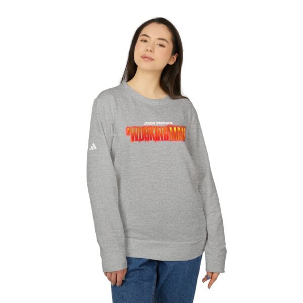 A Working Man Adidas Unisex Fleece Crewneck Sweatshirt - Image 7