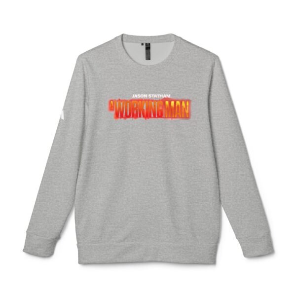 A Working Man Adidas Unisex Fleece Crewneck Sweatshirt - Image 5