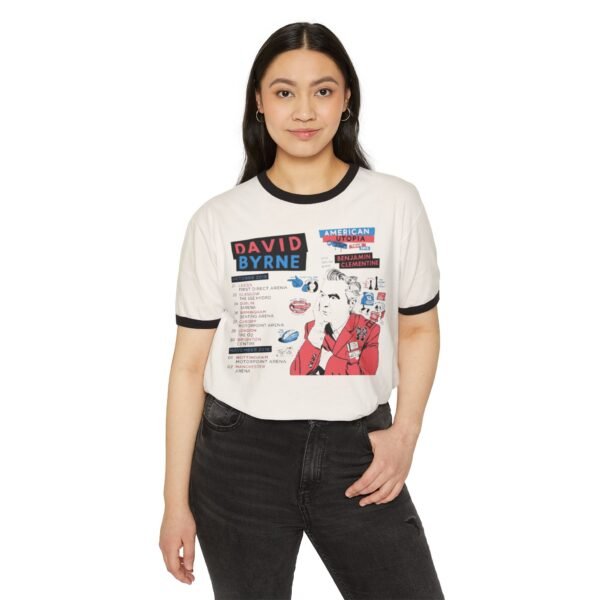 David Byrne Unisex Cotton Ringer T-Shirt - Image 7