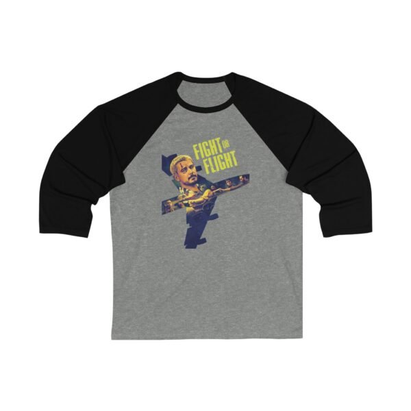 Fight or Flight Unisex 3/4 Sleeve Baseball Tee - Image 5