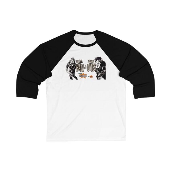Hall & Oates Unisex 3/4 Sleeve Baseball Tee - Image 3