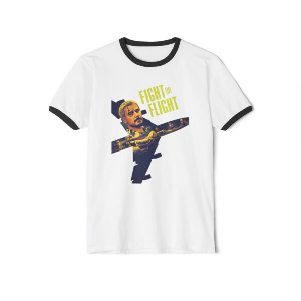 Fight or Flight Unisex Cotton Ringer T-Shirt - Image 13