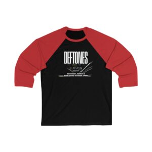 Deftones Unisex 3/4 Sleeve Baseball Tee