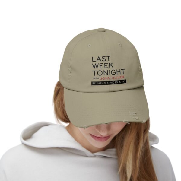 Last Week Tonight with John Oliver Unisex Distressed Cap - Image 12