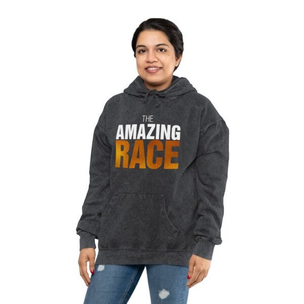 The Amazing Race Unisex Mineral Wash Hoodie - Image 4