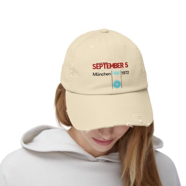September 5 Unisex Distressed Cap - Image 4