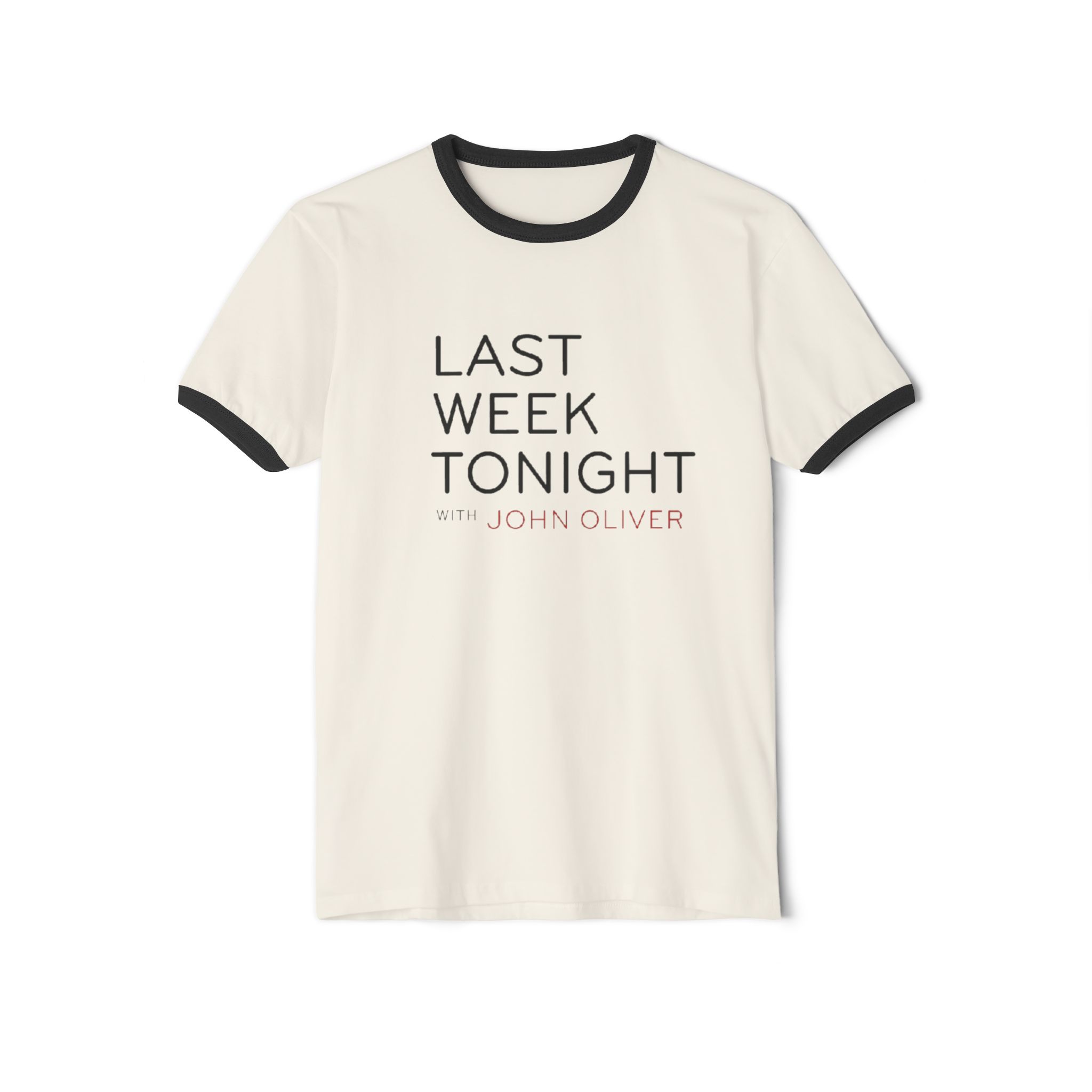 Last Week Tonight with John Oliver Unisex Cotton Ringer T-Shirt - Image 9
