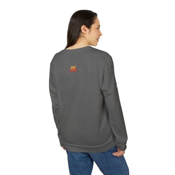 A Working Man Adidas Unisex Fleece Crewneck Sweatshirt - Image 4
