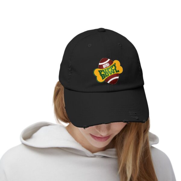 Puppy Bowl Unisex Distressed Cap - Image 4