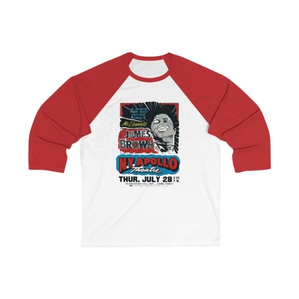 James Brown Unisex 34 Sleeve Baseball Tee