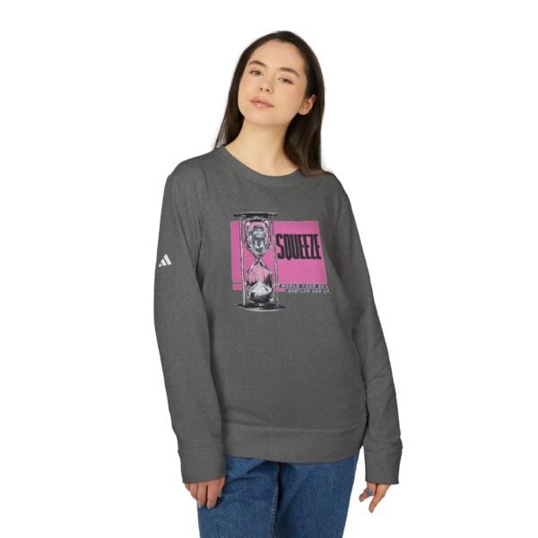 Squeeze Adidas Unisex Fleece Crewneck Sweatshirt - Image 3