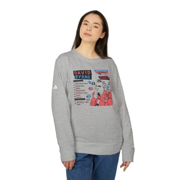 David Byrne Adidas Unisex Fleece Crewneck Sweatshirt - Image 7