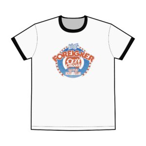 Rock SuperBowl Foreigner, Ozzy Osbourne, UFO, Bryan Adams Men's Staple Ringer Tee