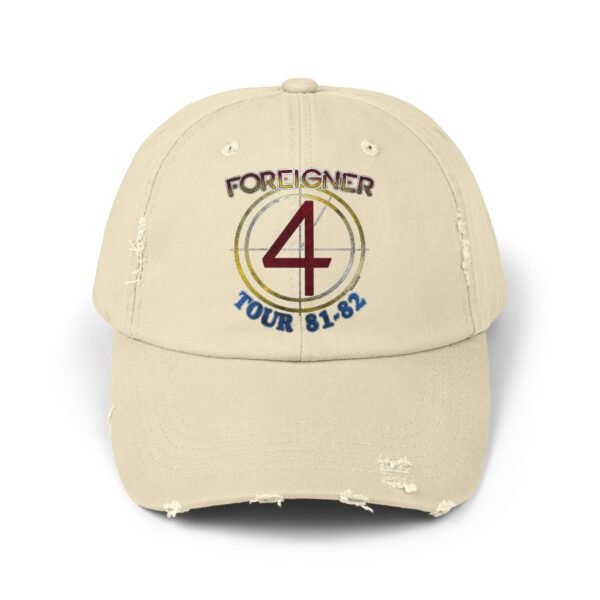Foreigner Unisex Distressed Cap