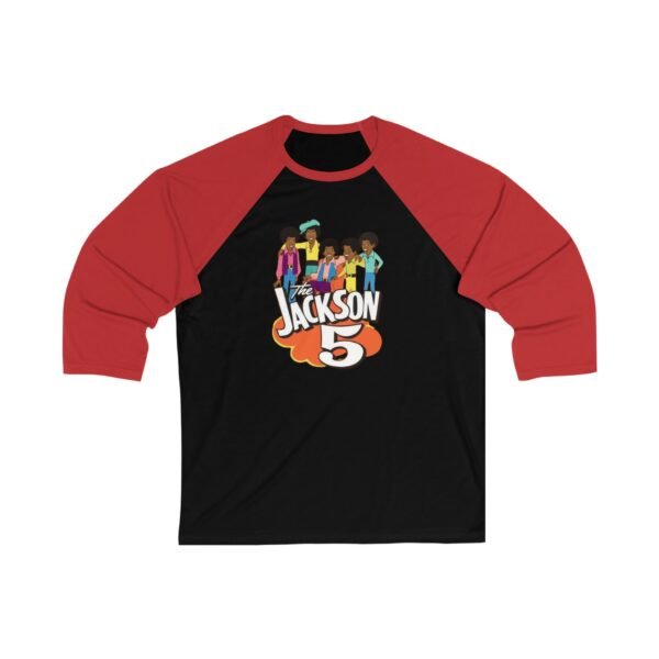 Jackson 5 Unisex 3/4 Sleeve Baseball Tee - Image 3