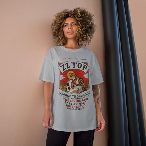ZZ Top & George Thorogood & The Destroyers Champion T-Shirt - Image 8