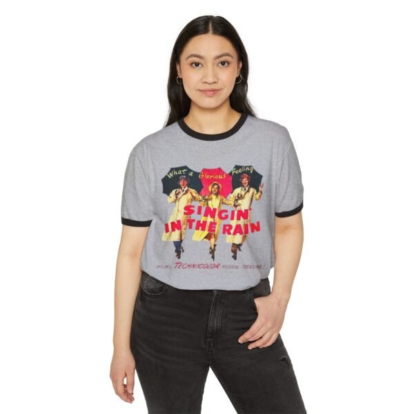 Singin' in the Rain Unisex Cotton Ringer T-Shirt - Image 3