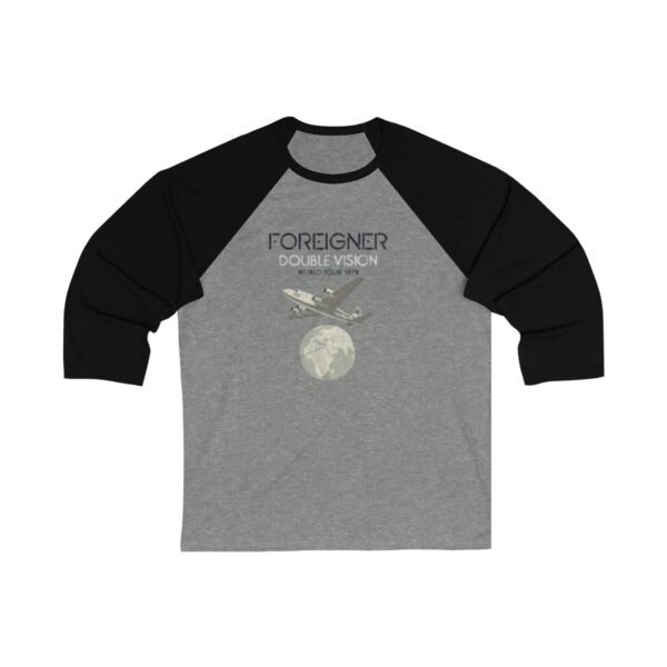 Foreigner Unisex 3/4 Sleeve Baseball Tee