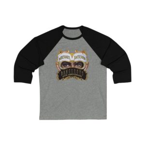 Michael Jackson Unisex 3/4 Sleeve Baseball Tee