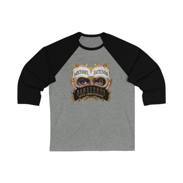 Michael Jackson Unisex 3/4 Sleeve Baseball Tee