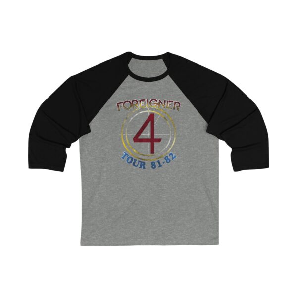 Foreigner Unisex 3/4 Sleeve Baseball Tee