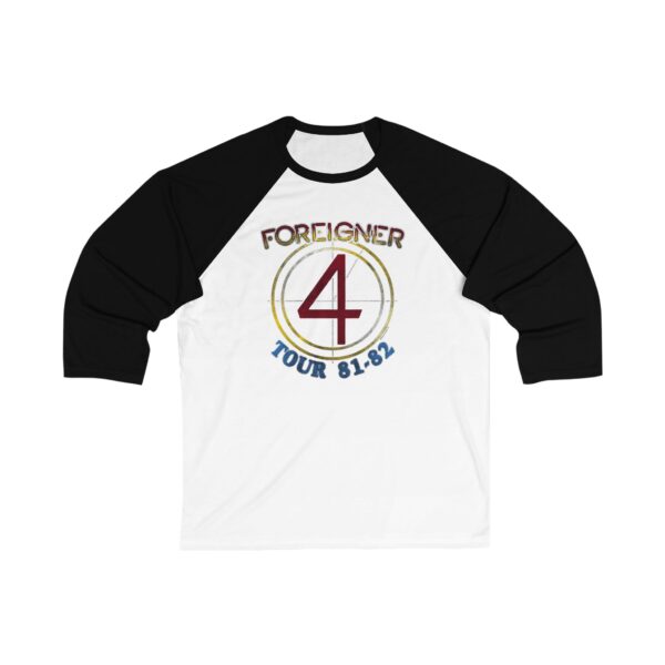 Foreigner Unisex 3/4 Sleeve Baseball Tee - Image 5