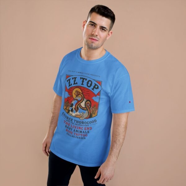 ZZ Top & George Thorogood & The Destroyers Champion T-Shirt - Image 11