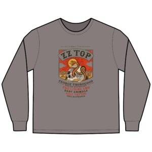 ZZ Top & George Thorogood & The Destroyers ComfortWash® Garment-Dyed Long Sleeve T-Shirt
