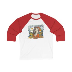 Jackson Browne Unisex 3/4 Sleeve Baseball Tee