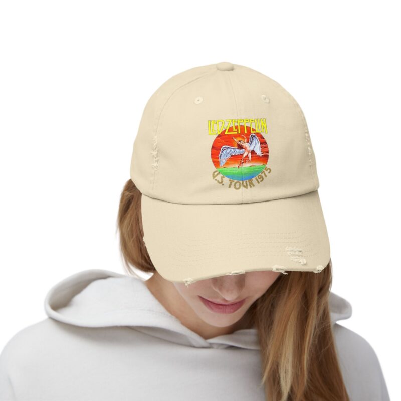 Led Zeppelin Unisex Distressed Cap - Image 8