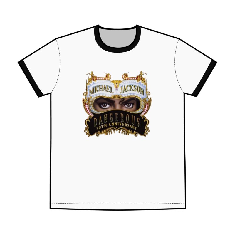 Michael Jackson Men's Staple Ringer Tee - Image 5