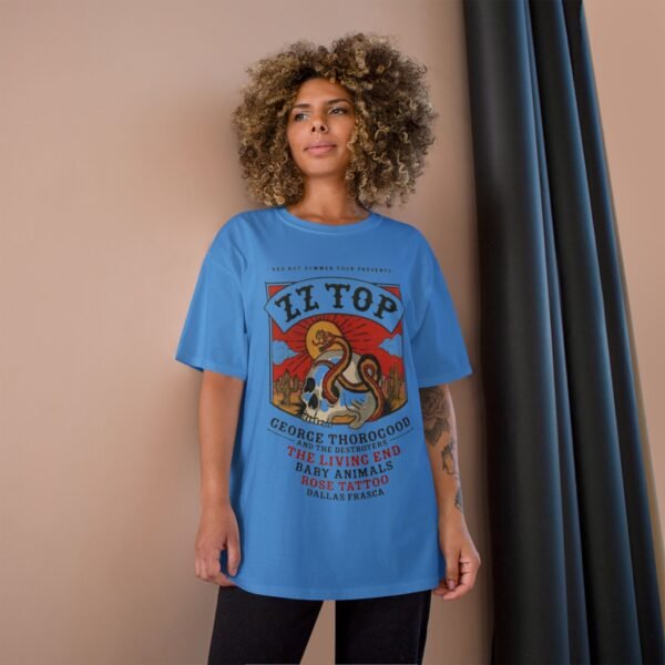 ZZ Top & George Thorogood & The Destroyers Champion T-Shirt - Image 12