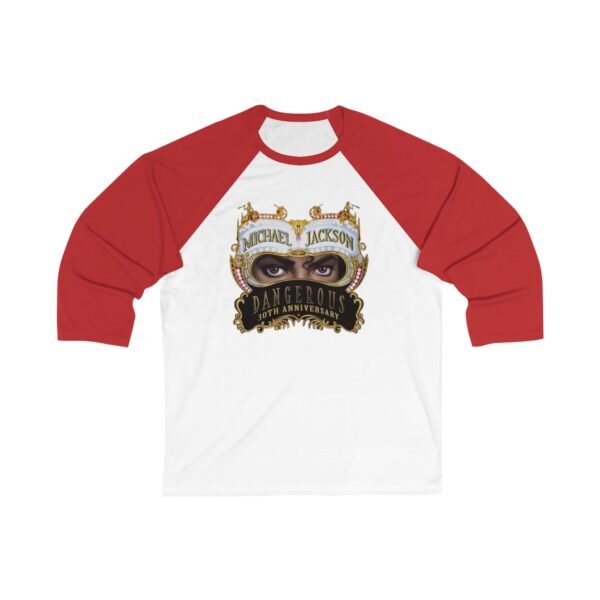 Michael Jackson Unisex 3/4 Sleeve Baseball Tee - Image 5