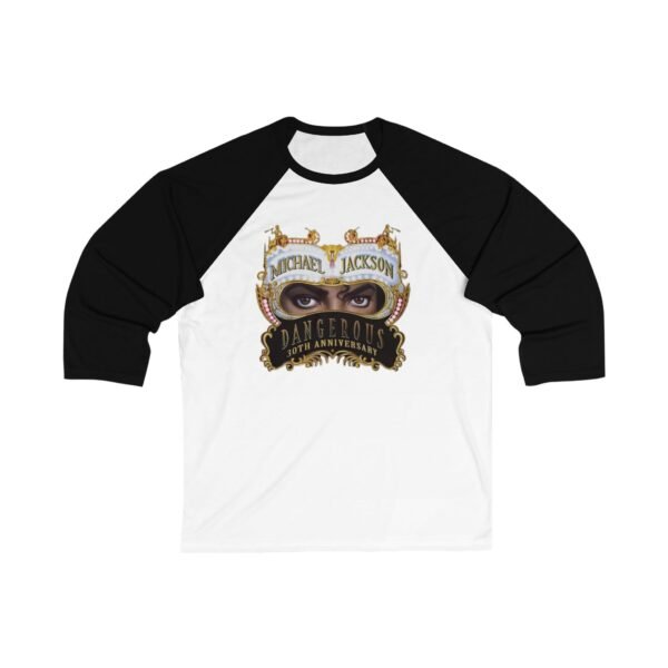 Michael Jackson Unisex 3/4 Sleeve Baseball Tee - Image 7