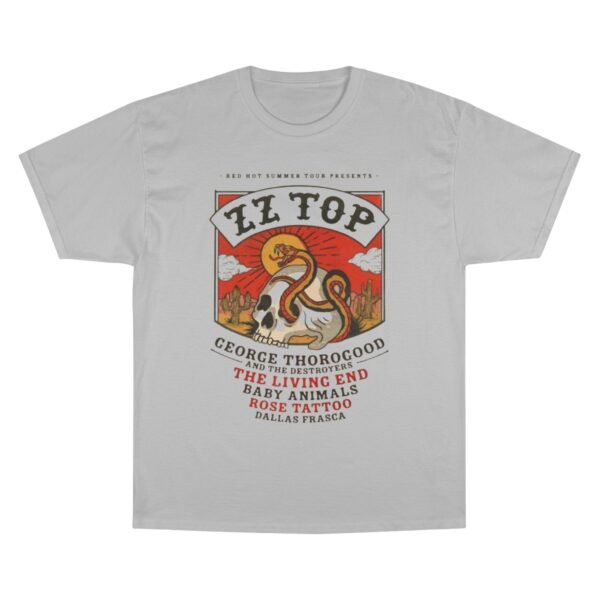 ZZ Top & George Thorogood & The Destroyers Champion T-Shirt - Image 5