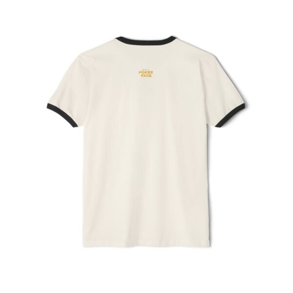 Poker Face Unisex Cotton Ringer T-Shirt - Image 6