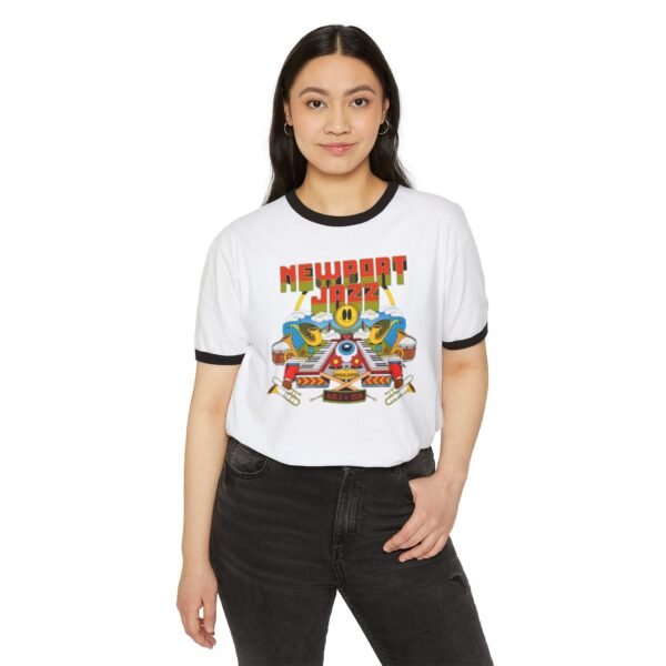 Newport Jazz Festival 2025 Unisex Cotton Ringer T-Shirt - Image 11