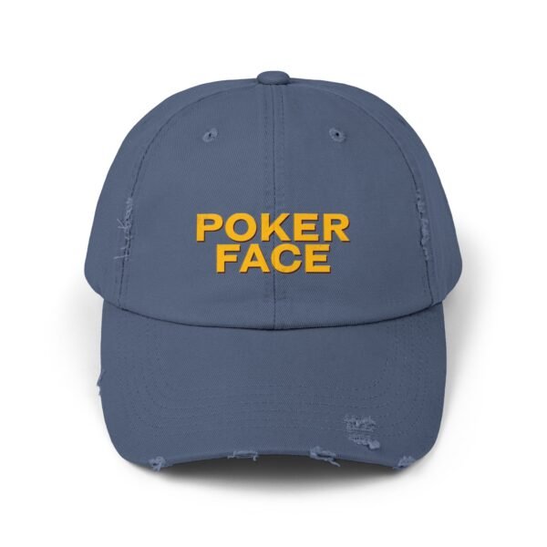 Poker Face Unisex Distressed Cap - Image 13