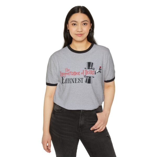 The Importance of Being Earnest Unisex Cotton Ringer T-Shirt - Image 15