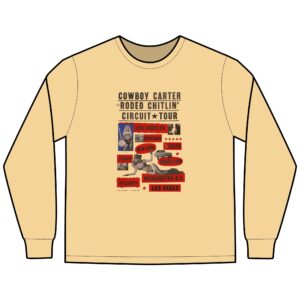 Beyonce' ComfortWash® Garment-Dyed Long Sleeve T-Shirt