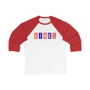 The Kinks Unisex 3/4 Sleeve Baseball Tee