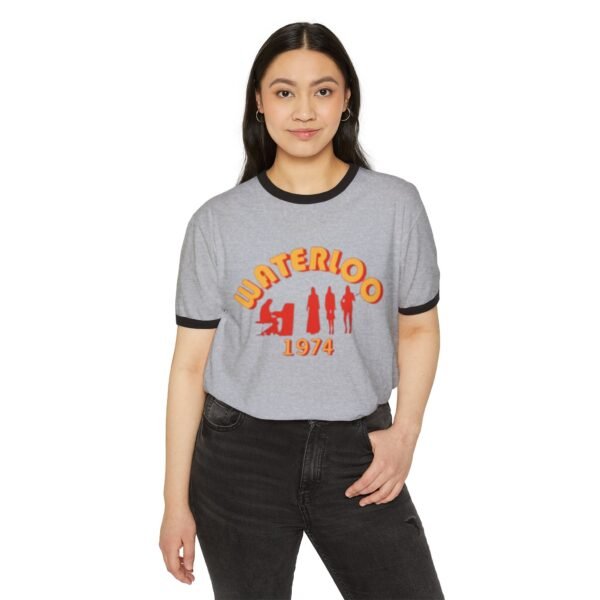 ABBA Unisex Cotton Ringer T-Shirt - Image 3