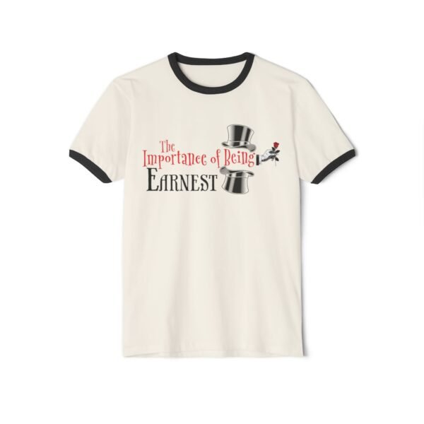 The Importance of Being Earnest Unisex Cotton Ringer T-Shirt - Image 5
